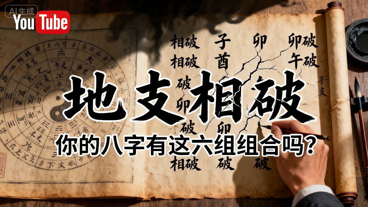 【命理进阶】深度解析&ldquo;地支相破&rdquo;：子酉、卯午、寅亥等6组关系的吉凶断事与化解思路。