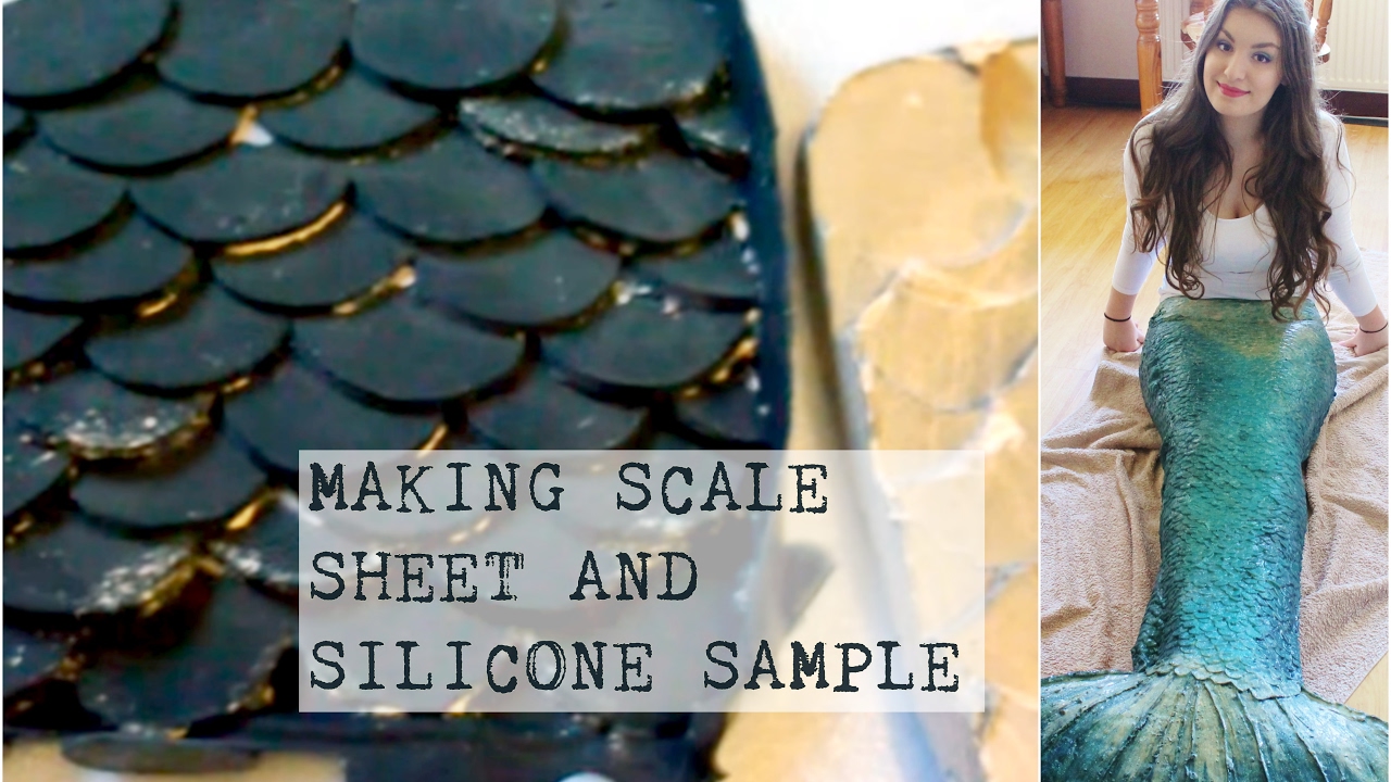 DIY Silicone Mermaid Tail Tutorial #1 - Making Scale Sheet And Scale Sample