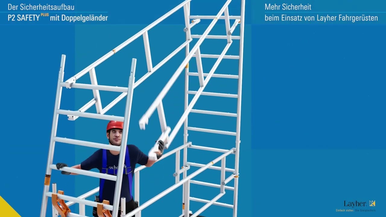 Layher Safety Plus Geländer – Mehr Sicherheit auf dem Rollgerüst
