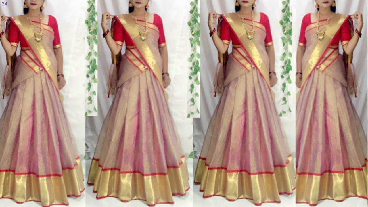 फेस्टिवल पर ऐसे पेहने सारी बहोत खुबसूरत लगेंगे आप/Festival Special saree drap idea/Halfsaree Draping