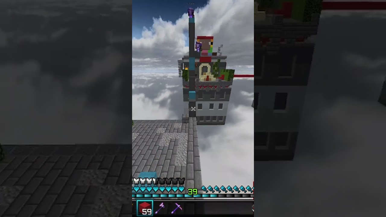 We both absolutely sold  #minecraft #bedwars #hypixel #funny