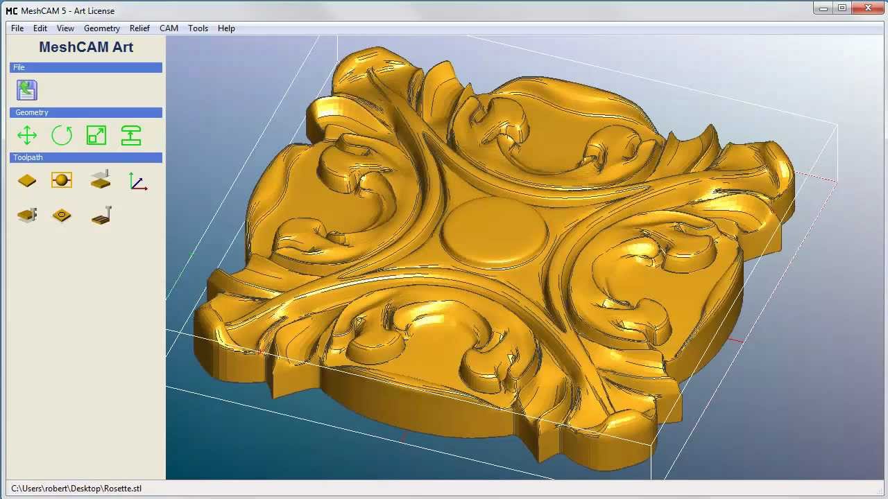 Simple Project with MeshCAM