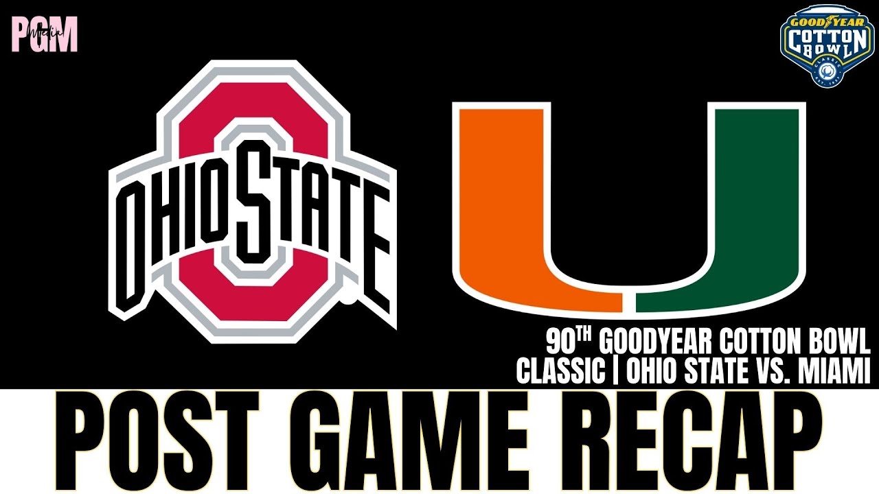 CFP Quarterfinal Thriller: Miami Beats Ohio State in 90th Cotton Bowl Classic | Full Post Game