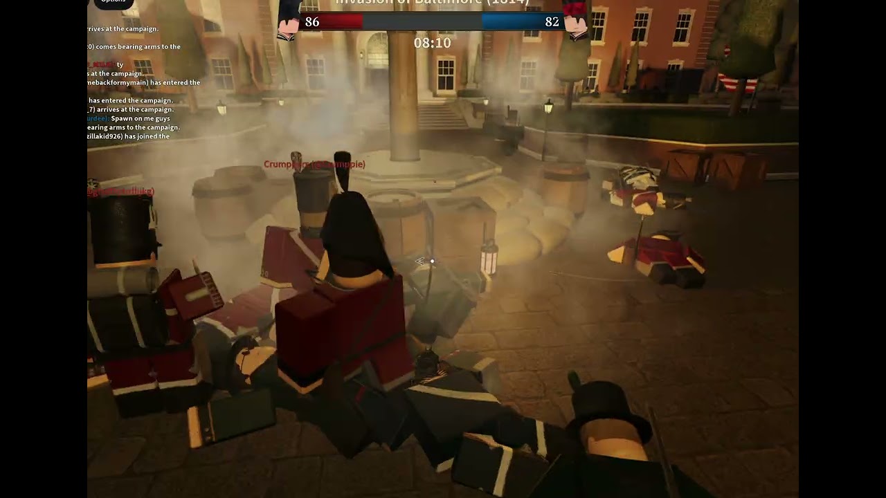 full video of playing Lexington and concord and winning as the british in the invasion of Baltimore.