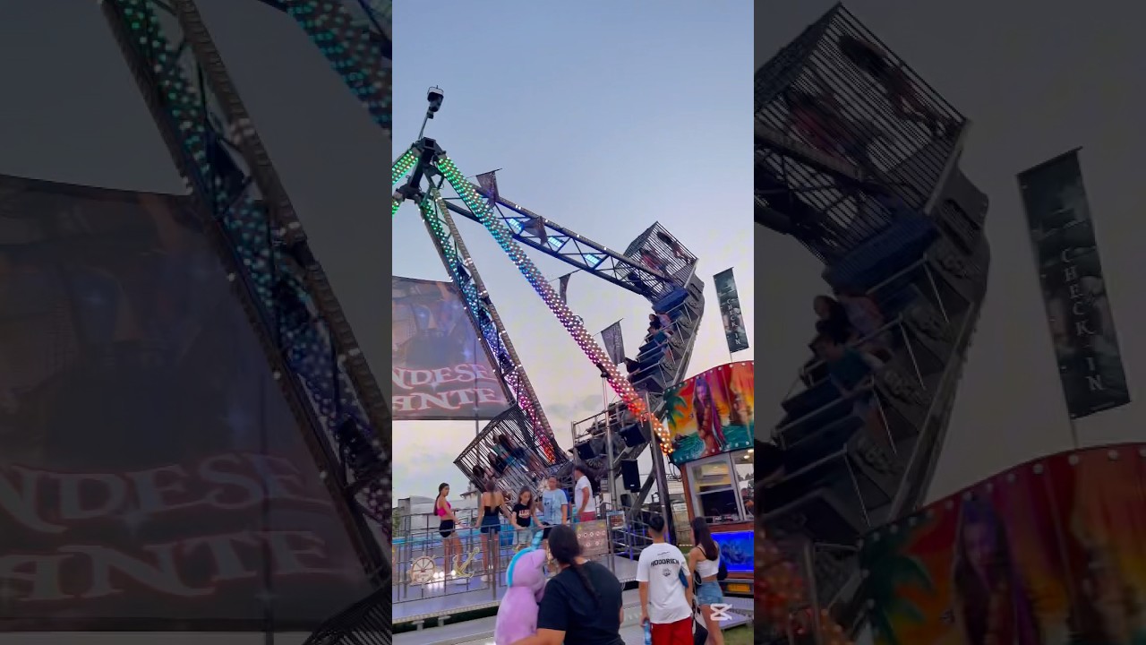 Pirate ship ride in amusement park, do you want to ride?