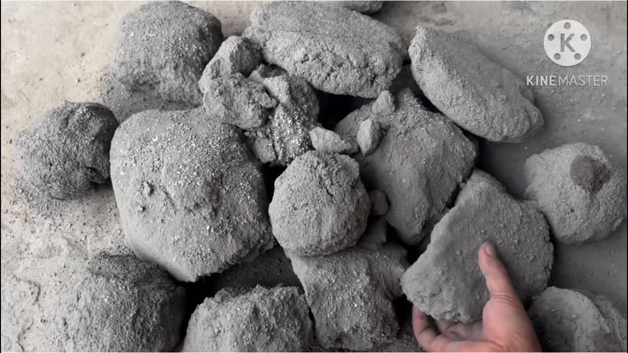 Dusty pure cement dry floor crumbling #asmr 