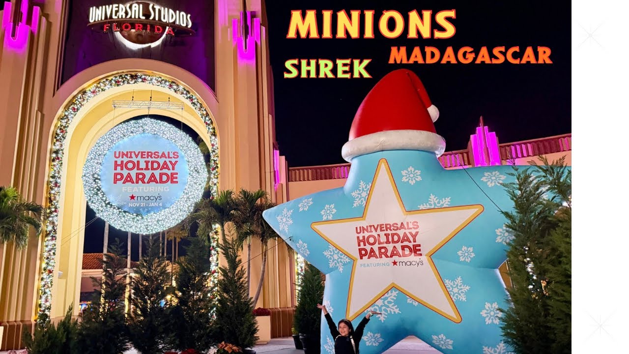 UNIVERSAL STUDIOS Orlando has a REAL Macys Holiday Parade!  