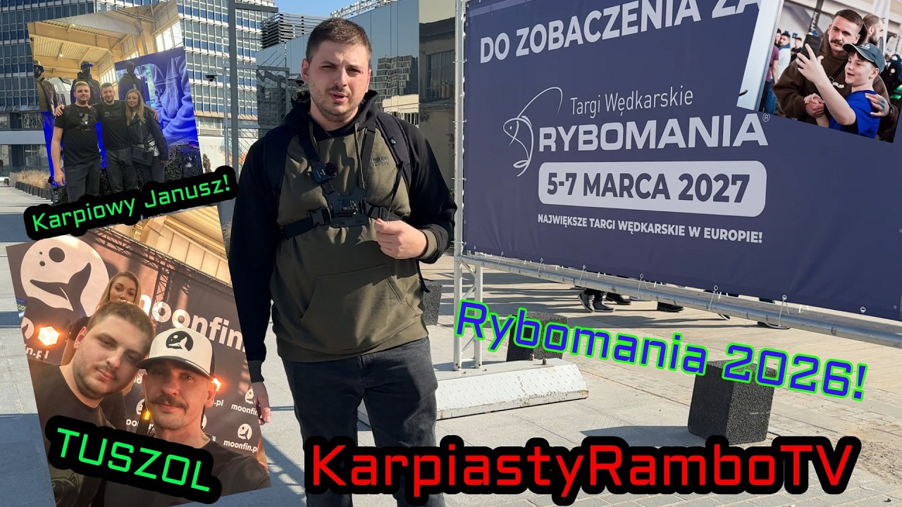 Rybomania 2026 - Targi wędkarskie POZNAŃ! Tłum ludzi i masa sprzętu - Tuszol/Karpiowy Janusz/ Imod