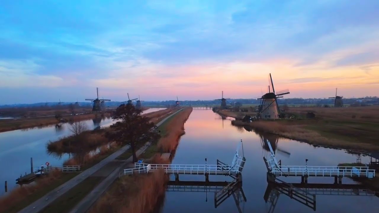 UNESCO world herratige site Kinderdijk, the Netherlands 