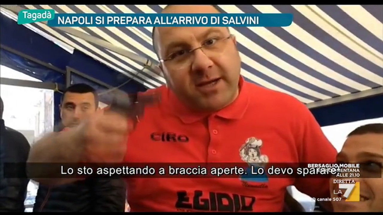 Napoli si prepara all'arrivo di Salvini