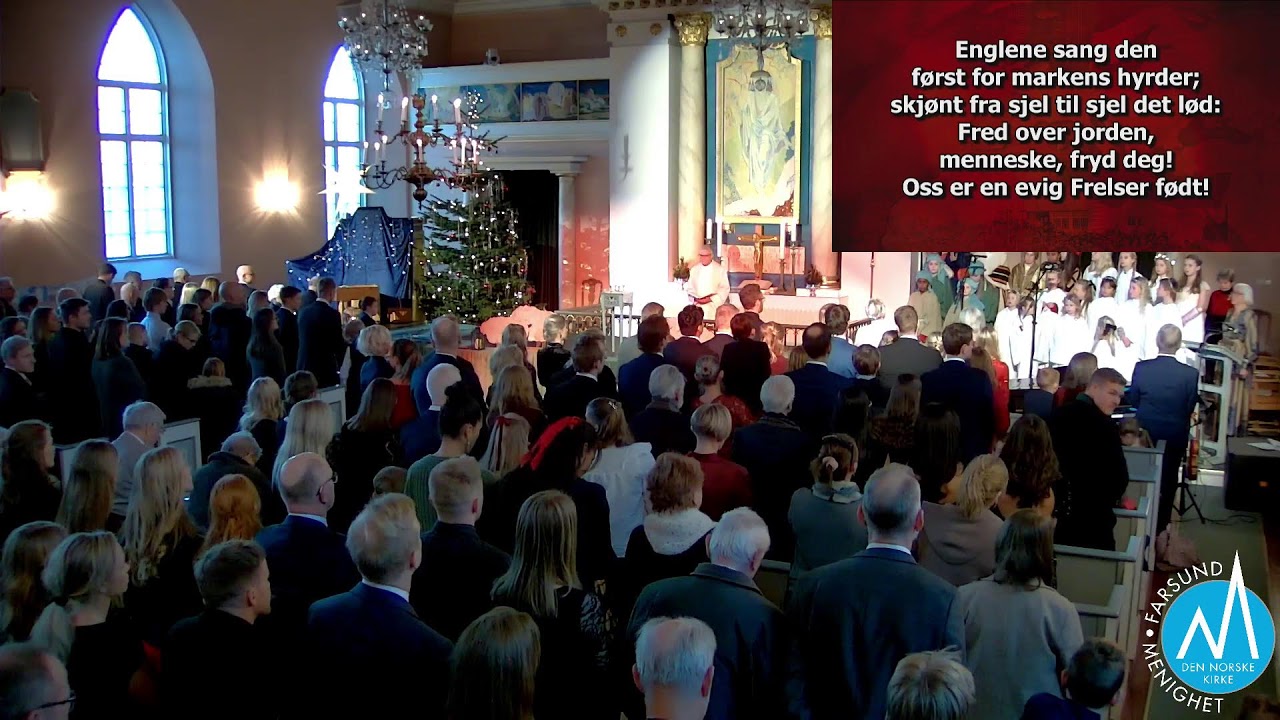 Velkommen til gudstjeneste på julaften, i Frelserens kirke, Farsund, 24.12.25 kl 14:30!