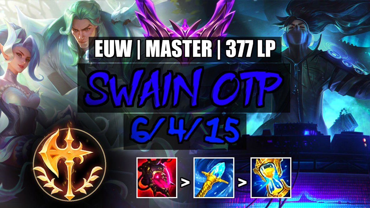 Swain OTP vs Yasuo/Thresh ADC 6/4/15 | EUW Master 377LP