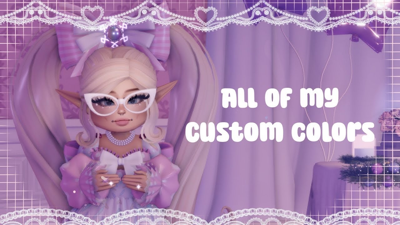 All of my custom color codes for Royale High 💗