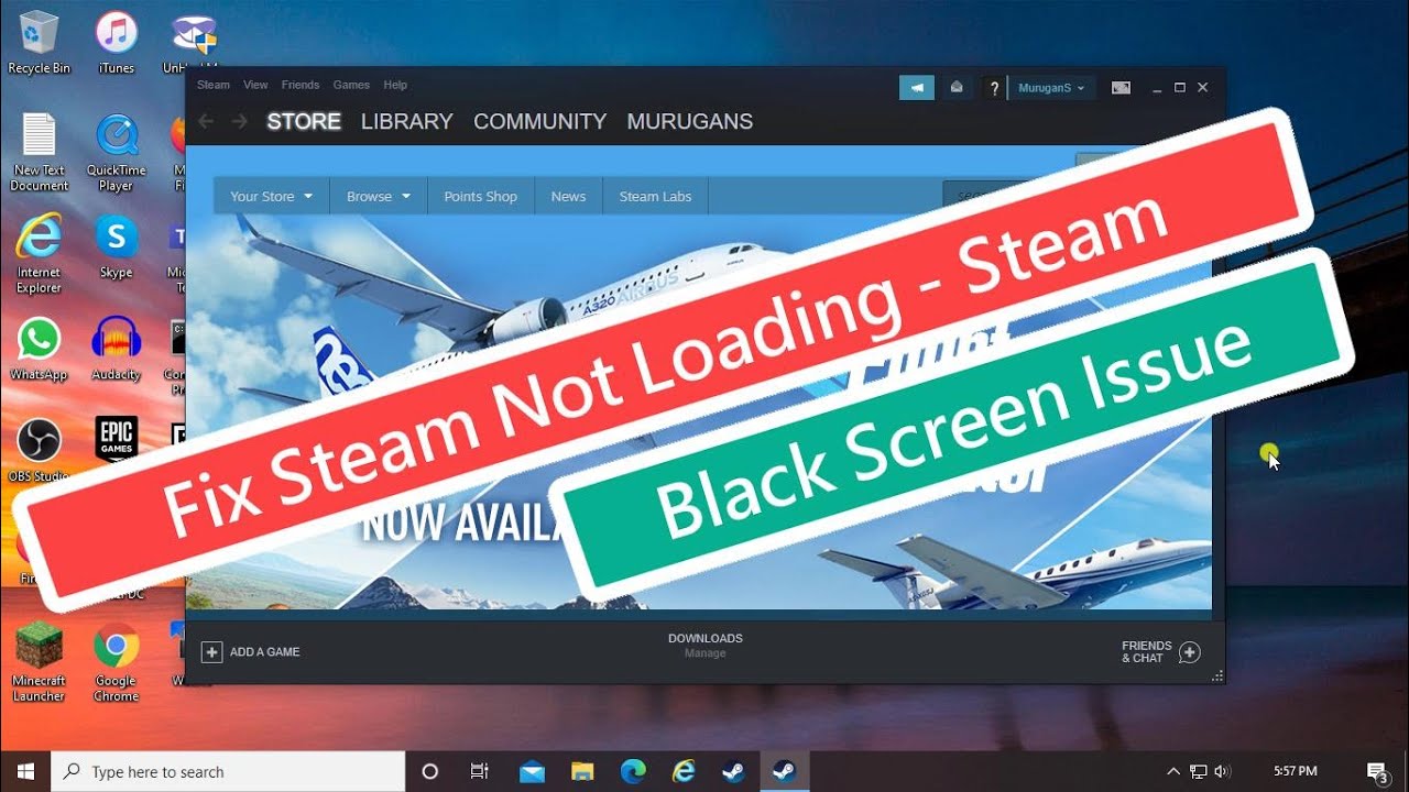 Fix Steam Not Loading - Steam Black Screen Issue