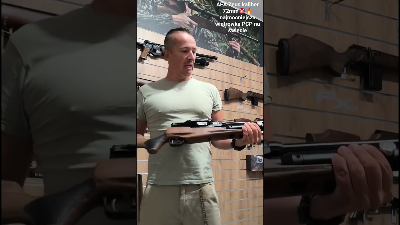 AEA Zeus kal. 72mm 🎯🔥 Najmocniejsza wiatr&oacute;wka na świecie aż 5000 tys dżuli 🎯 #airsoft