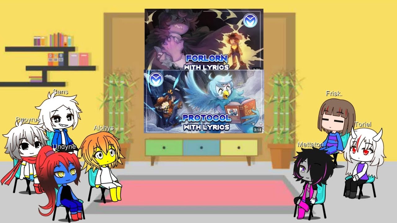 Undertale react to Undertale Yellow Musical Bytes (Forlorn and Protocol).