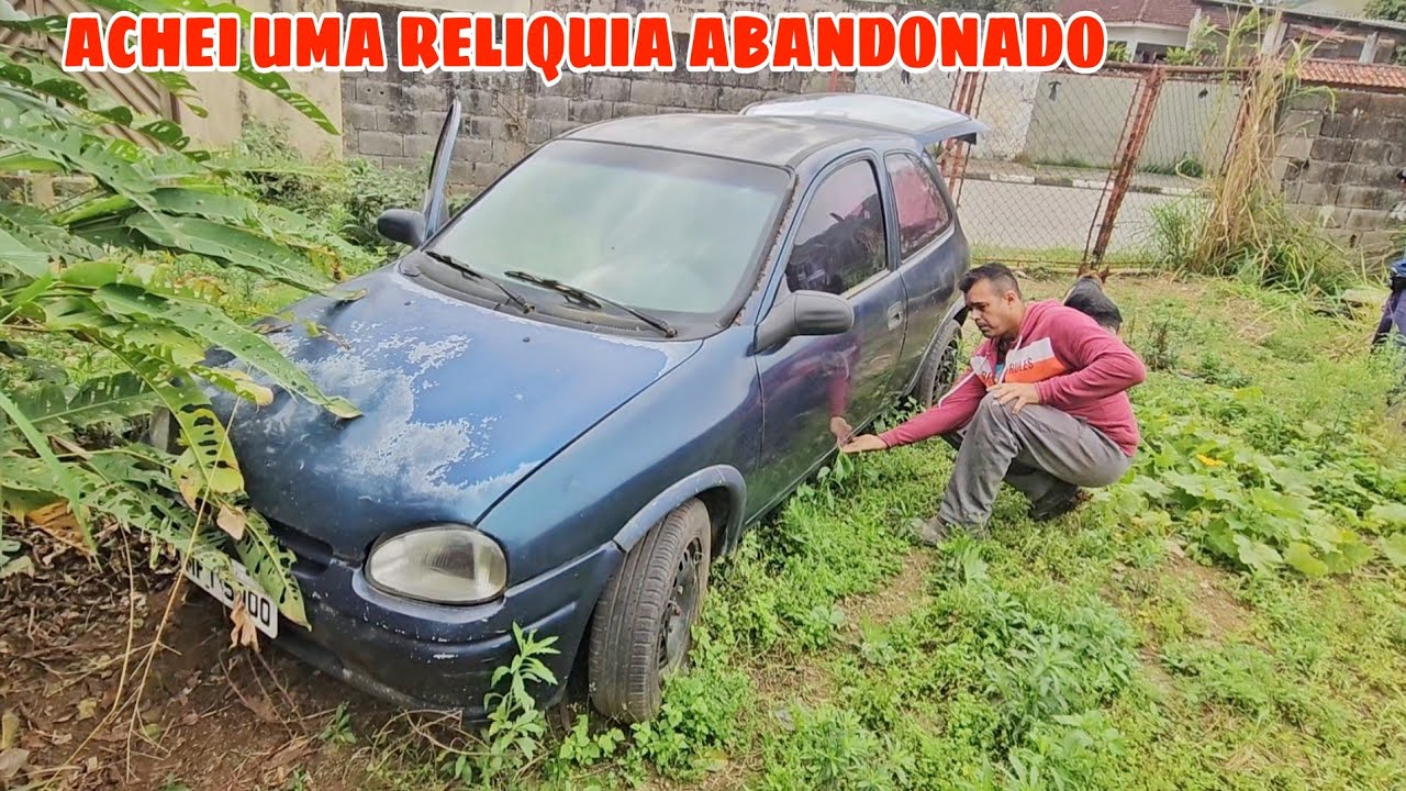GARIMPO de CARROS ABANDONADOS ACHEI VARIOS mas esse foi o que  CHAMOU mais ATENÇÃO 