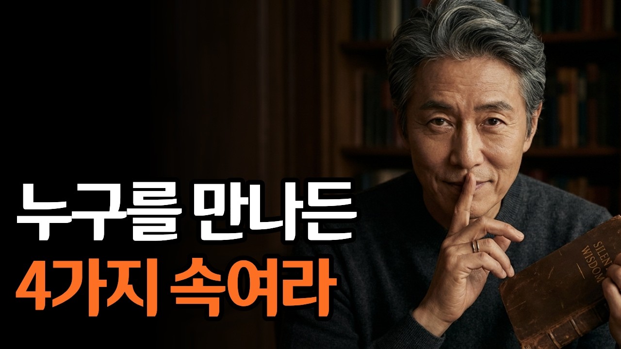 누구를 만나든 4가지 꼭 숨겨라 | 악착같이 | 인간관계 | 처세술 | 오디오북