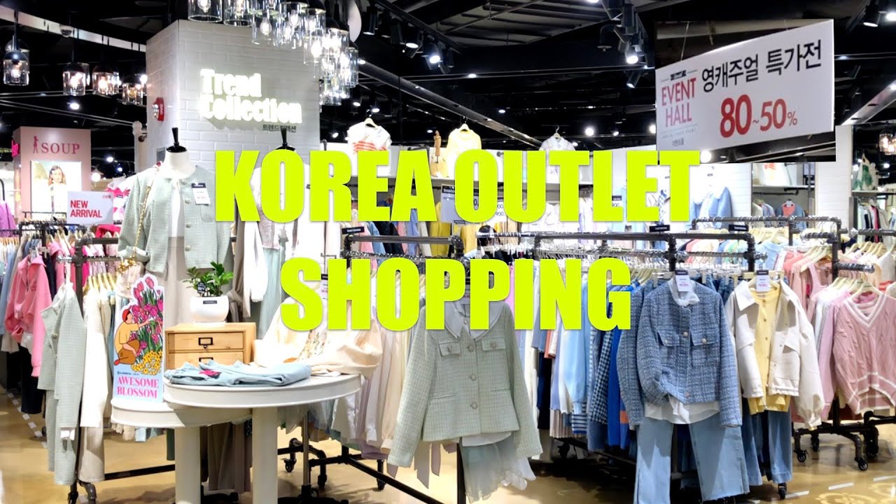 ENG)SHOPPING IN KOREA CLOTHES🇰🇷 shopping with me gangnam department store outlet 강남 아울렛 쇼핑 최대 80% 세일