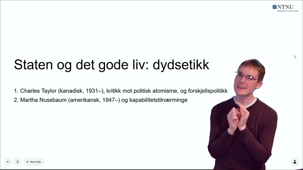 Kap. 21–22: Politisk filosofi, 2. halvdel