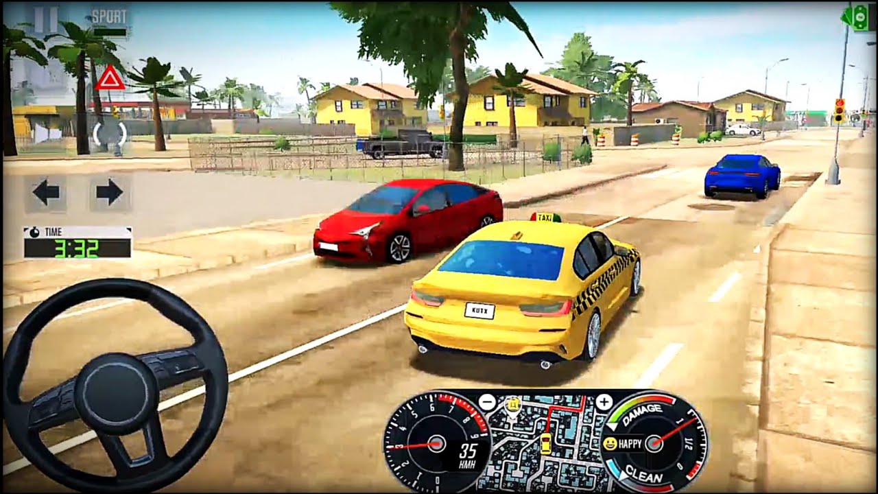Smooth Taxi Ride in Miami 🌆🚖 | Taxi Sim 2022 Evolution | Android Mobile Gameplay