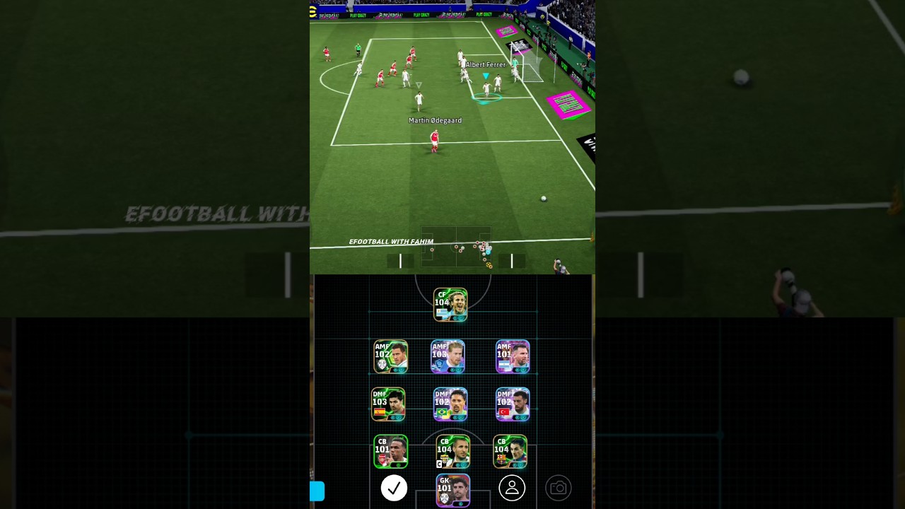 3-3-3-1 long Ball control best formation gameplay in efootball 2026 mobile 😍🥶😱|| 