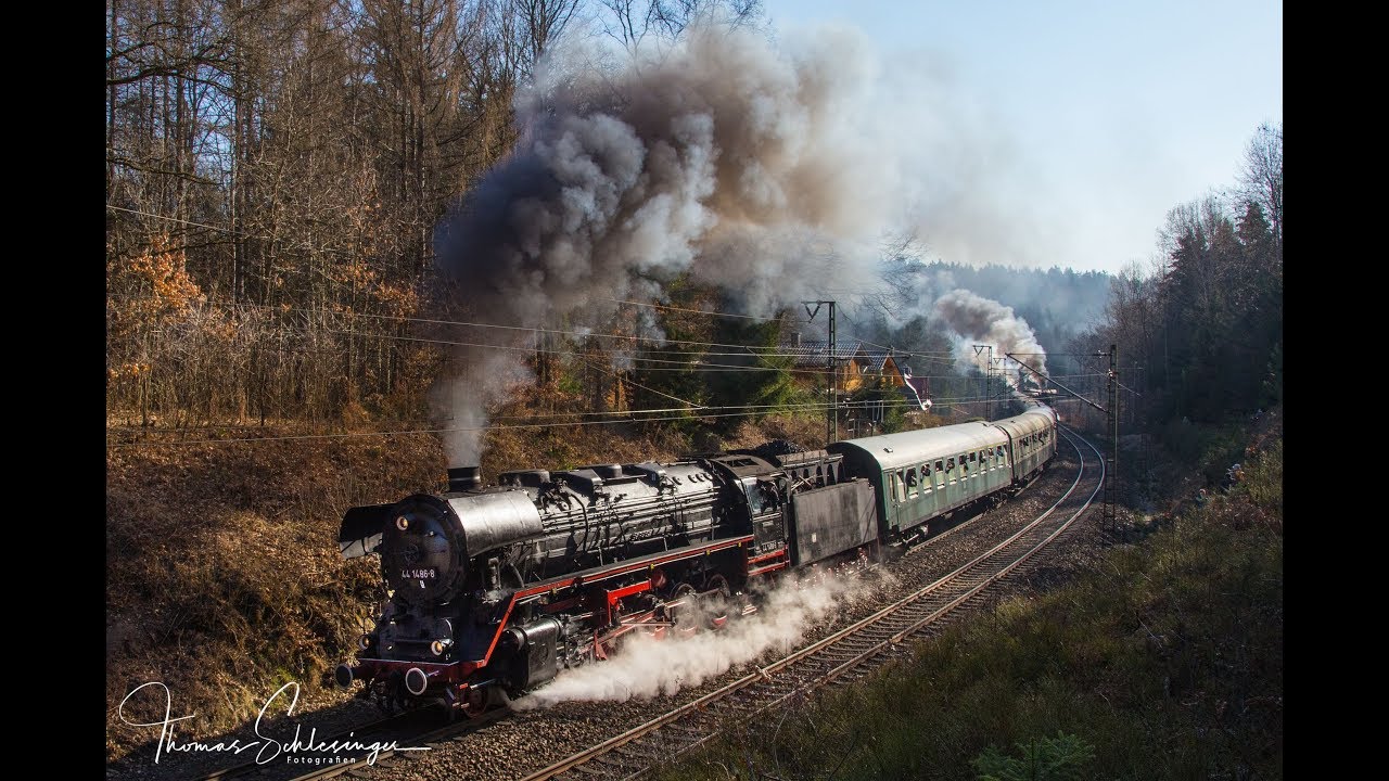 10.Dresdner Dampfloktreffen - 3.Tag - 8.4.2018  - Parallelfahrt auf der Tharandter Rampe