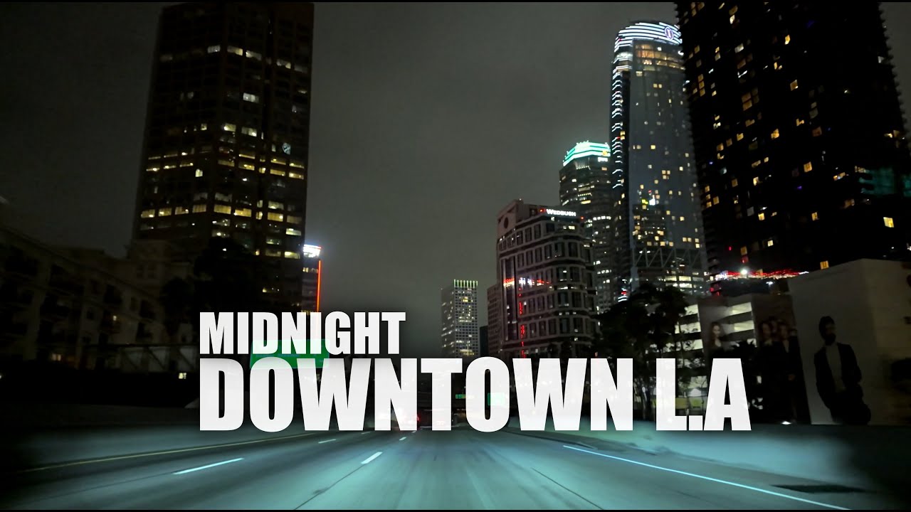 Midnight Drive on LA Freeways | No Traffic, Smooth Night Cruise in 4K HDR
