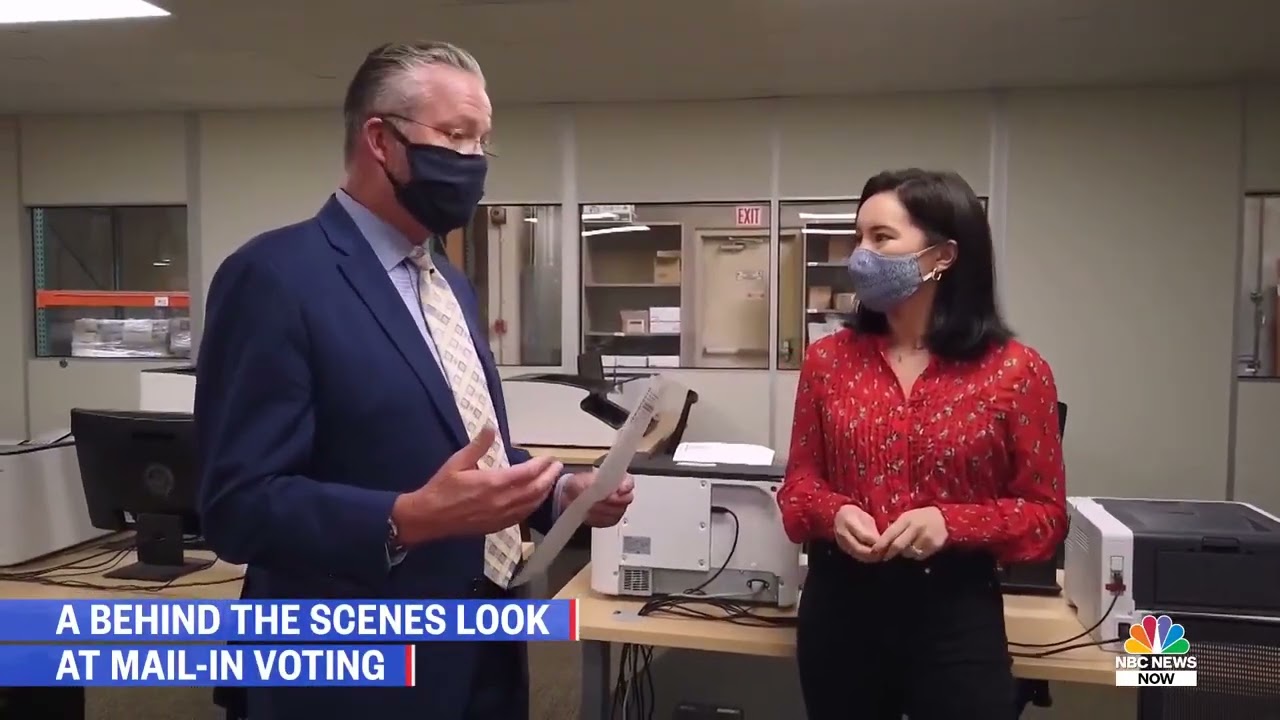 NBC News Jo Ling Kent takes an inside look at how mail in ballots are processed in Orange County, CA