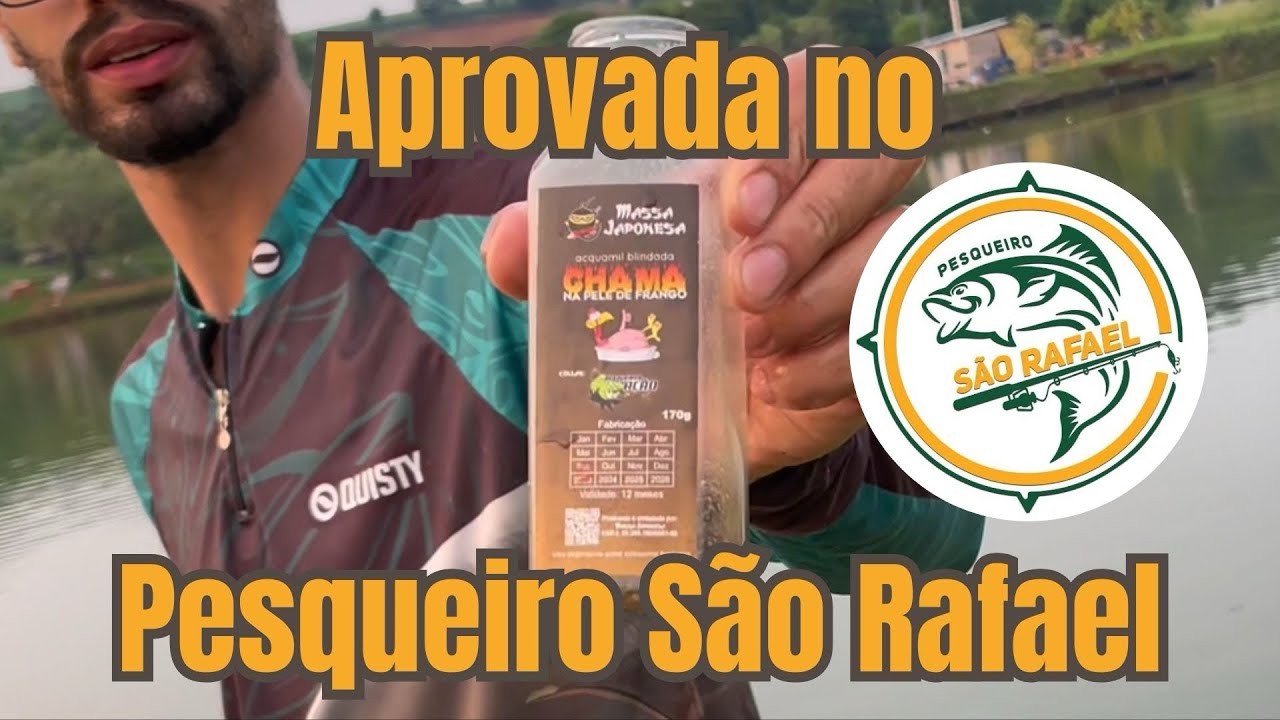 Ração Chama na pele de Frango aprovada no Pesqueiro São Rafael