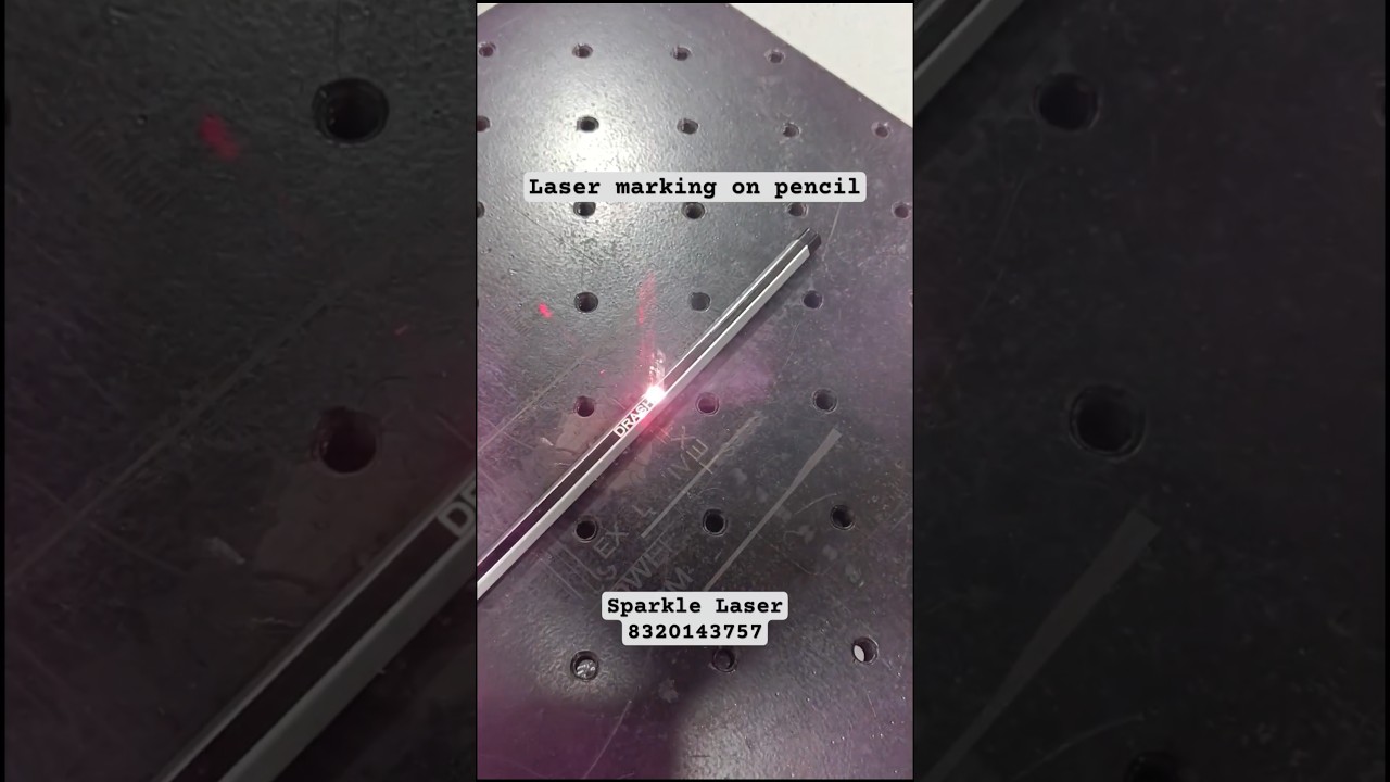 Laser Marking on Wooden Pencils | No Ink, No Fading Laser marking on pencil #pencil #pencildrawing