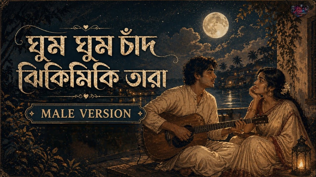 Ghum Ghum Chand Jhikimiki Tara | Male Version | Romantic Bengali Song