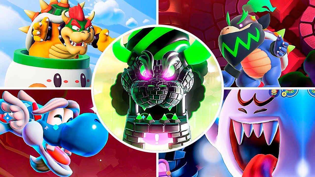 Super Mario Bros. Wonder - All Bosses & Ending + Secret Ending with Cutscenes (4K 60FPS)
