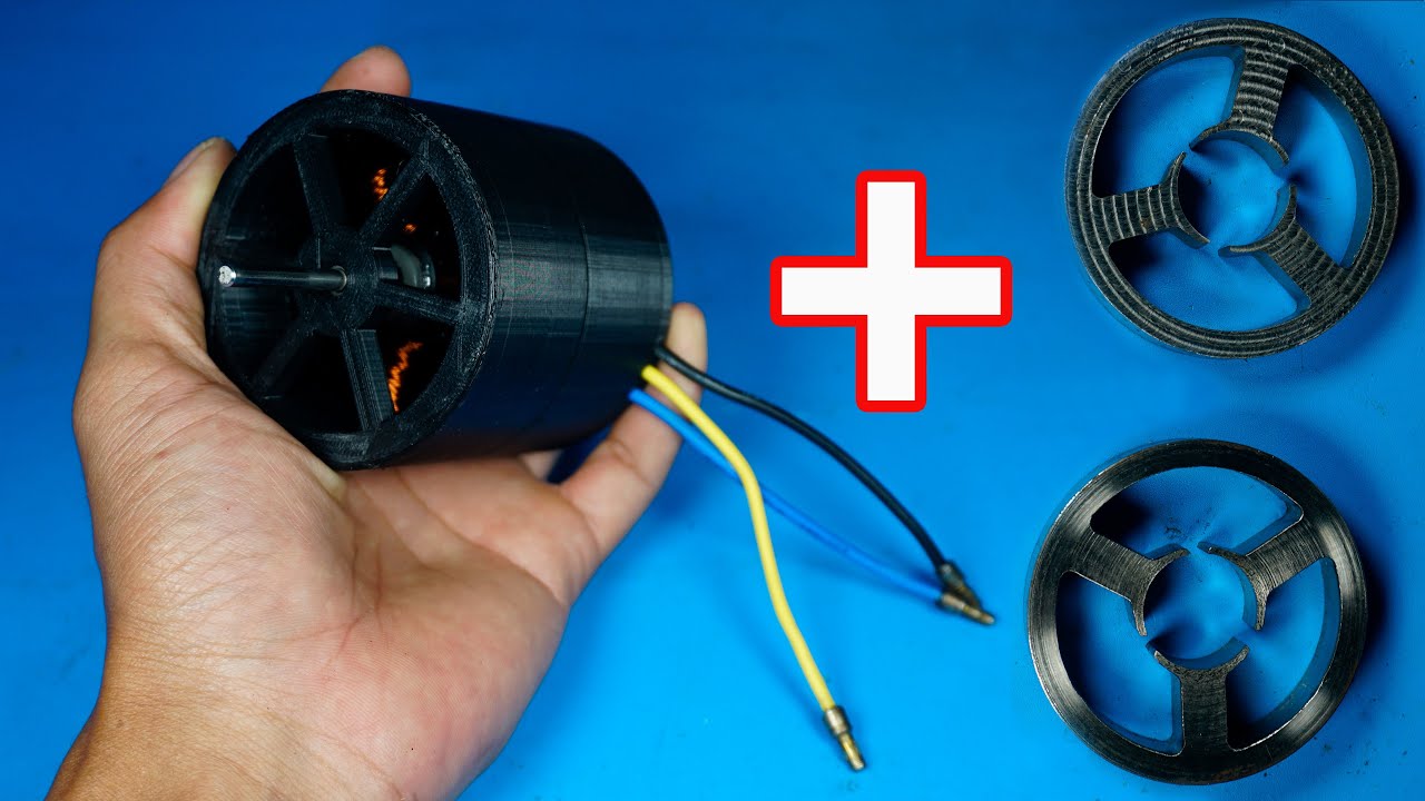 DIY How to make a powerful brushless motor using iron core