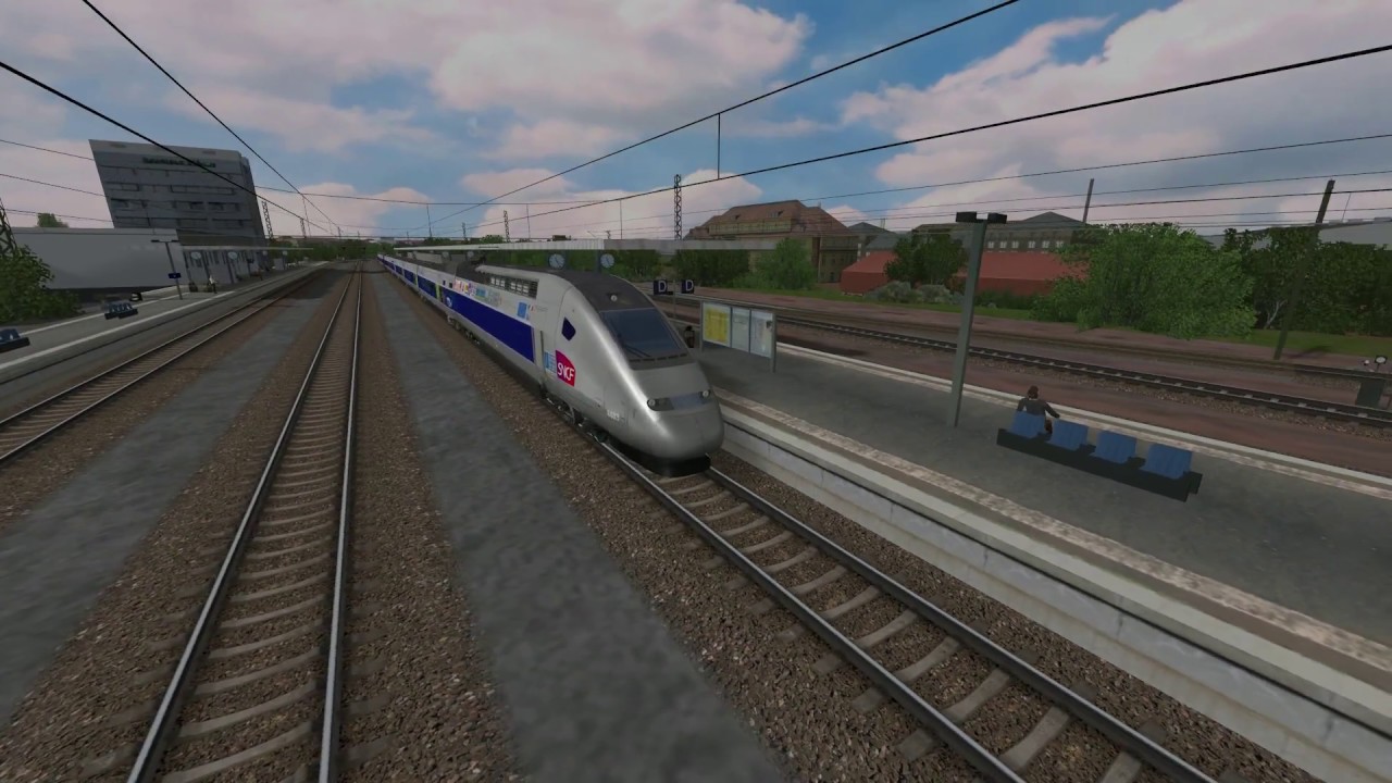 Open Rails - Kehl Karlsruhe im TGV Pro Train 12 MSTS