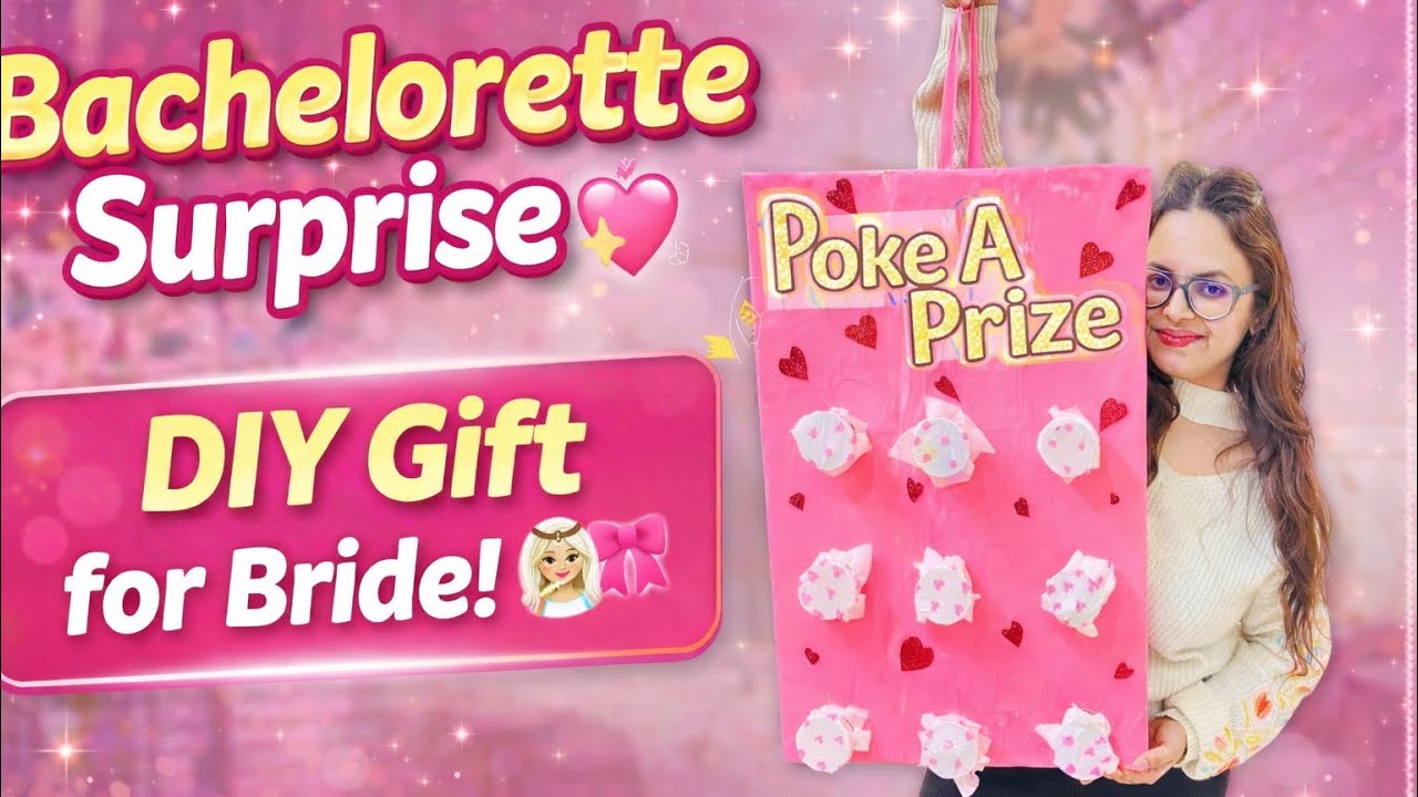 “DIY Bachelorette Surprise Board | Gift Idea for Bride 👰‍♀️💖”#diy#games#bride#party#ideas#vlog#fyp 