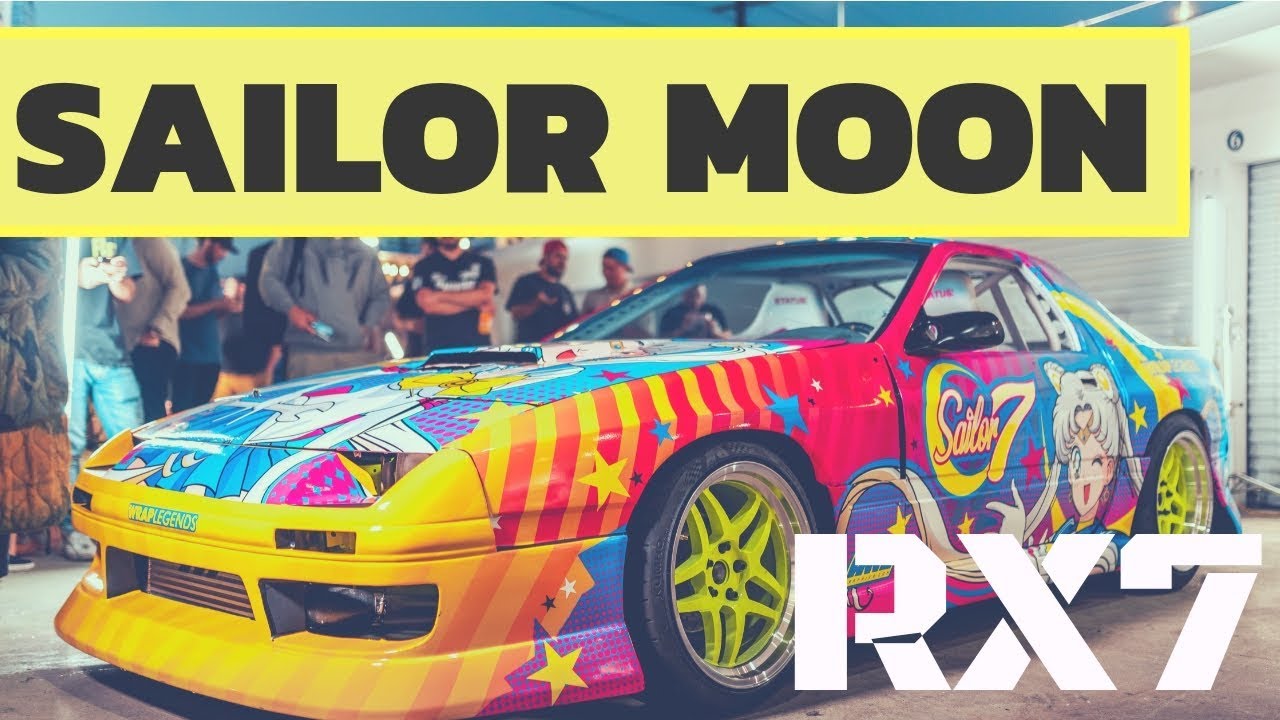 SAILOR 7 Reveal | Sailor Moon Inspired Itasha RX7 Drift Car