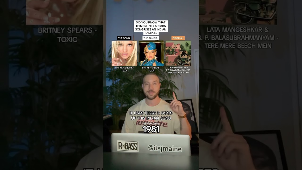 Did You Know Britney Spears &ldquo;Toxic&rdquo; Used A Sample From An Indian Song? #shorts #sample