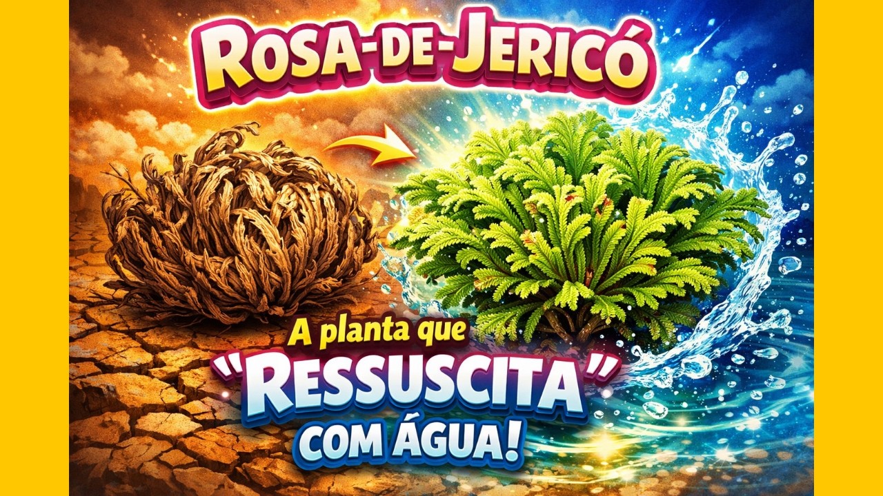 Rosa de Jericó  A Planta Que RESSUSCITA Com Água Inacreditável!