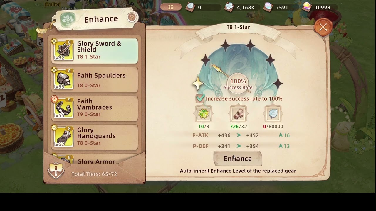 (Tree Of Savior N) Enhance 1100 scroll equip +8 to +9