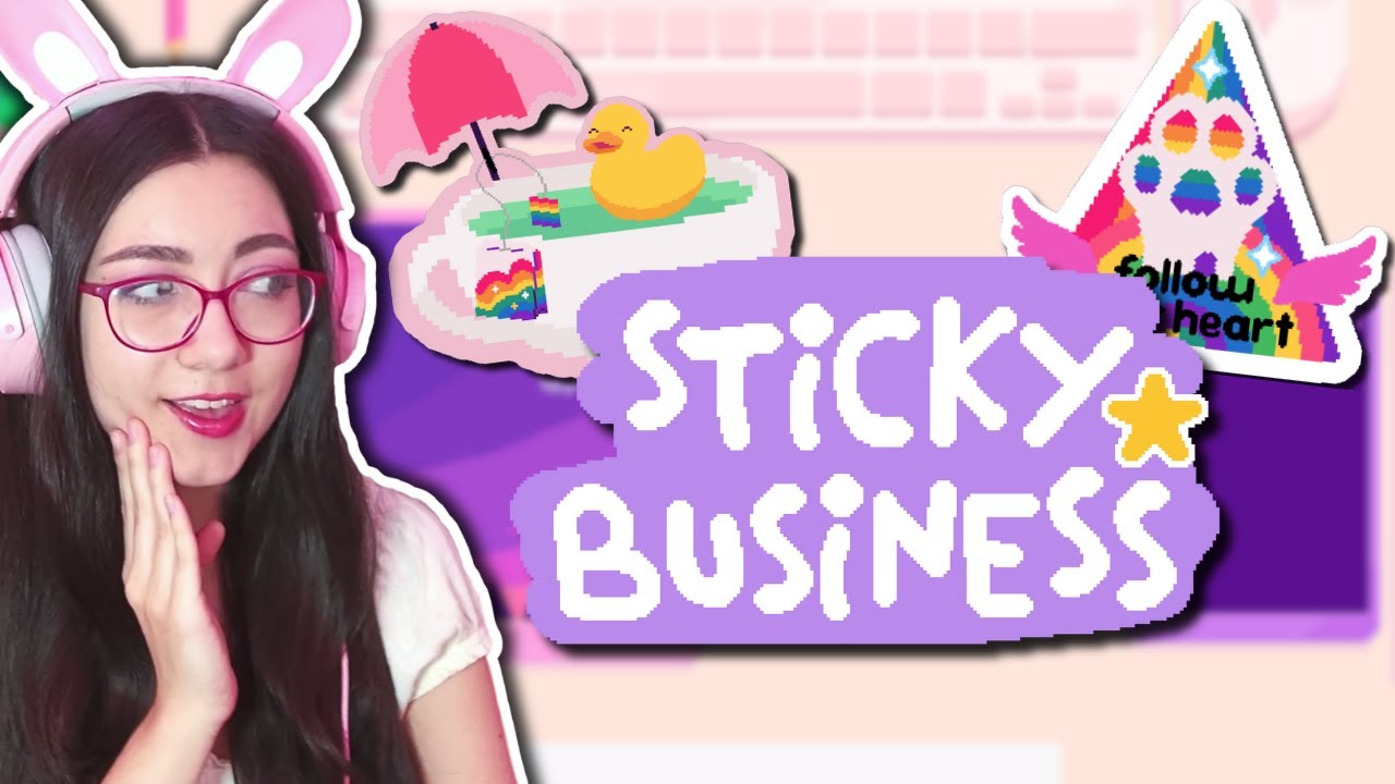 making EVEN MORE STICKERS in Sticky Business!! #3