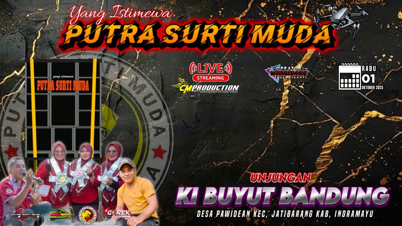 LIVE NGARAK PUTRA SURTI MUDA || UNJUNGAN KI BUYUT BANDUNG || DESA PAWIDEAN ||  01 OKTOBER 2025