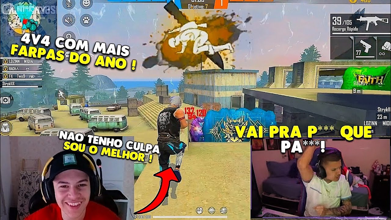 RAF1S É ELTON FICARAM P*** COM TWO9 APÓS JOGADA NUNCA ANTES VISTA - 4v4 DOS FARPUDO