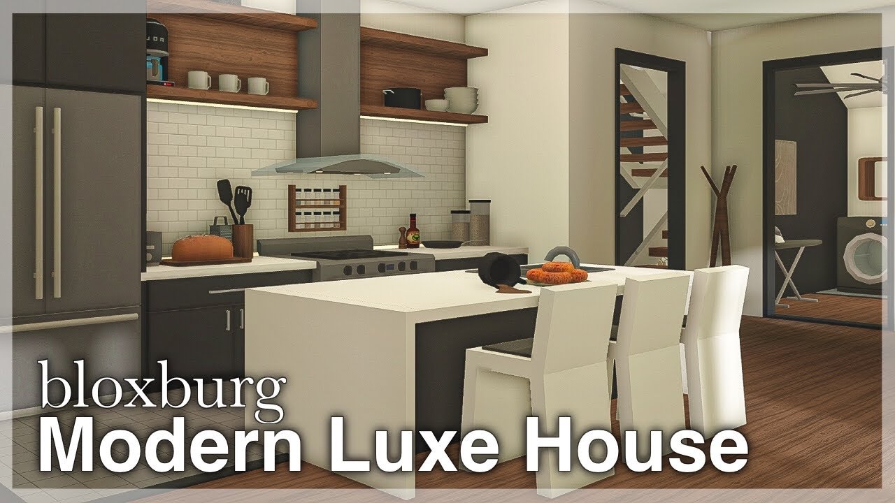 Bloxburg - Modern Luxe Roleplay House Speedbuild 🩶 (interior + full tour)