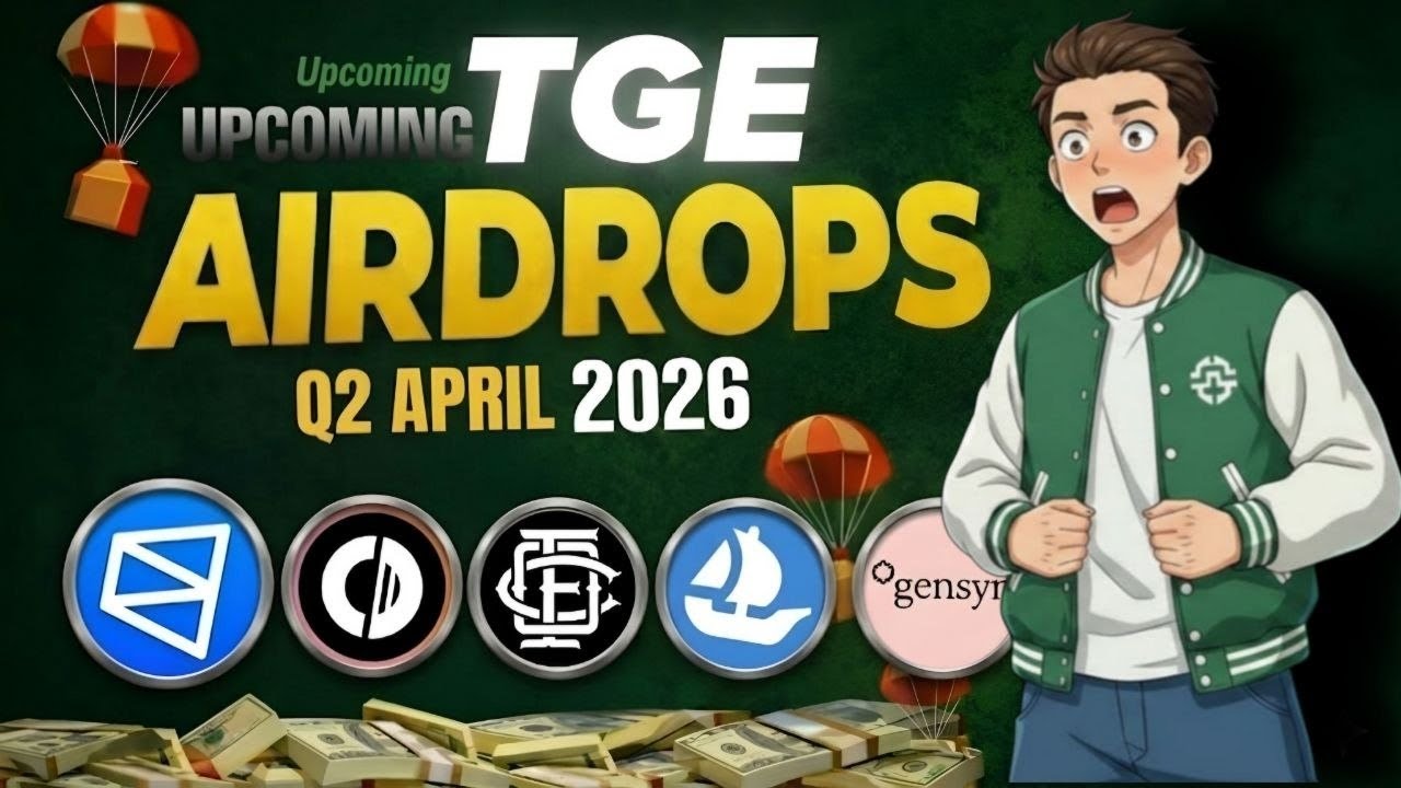 Upcoming Airdrops TGE in 2026 | Polymarket, Gensyn ai,Opensea,Onefootball Airdrop Listing Update