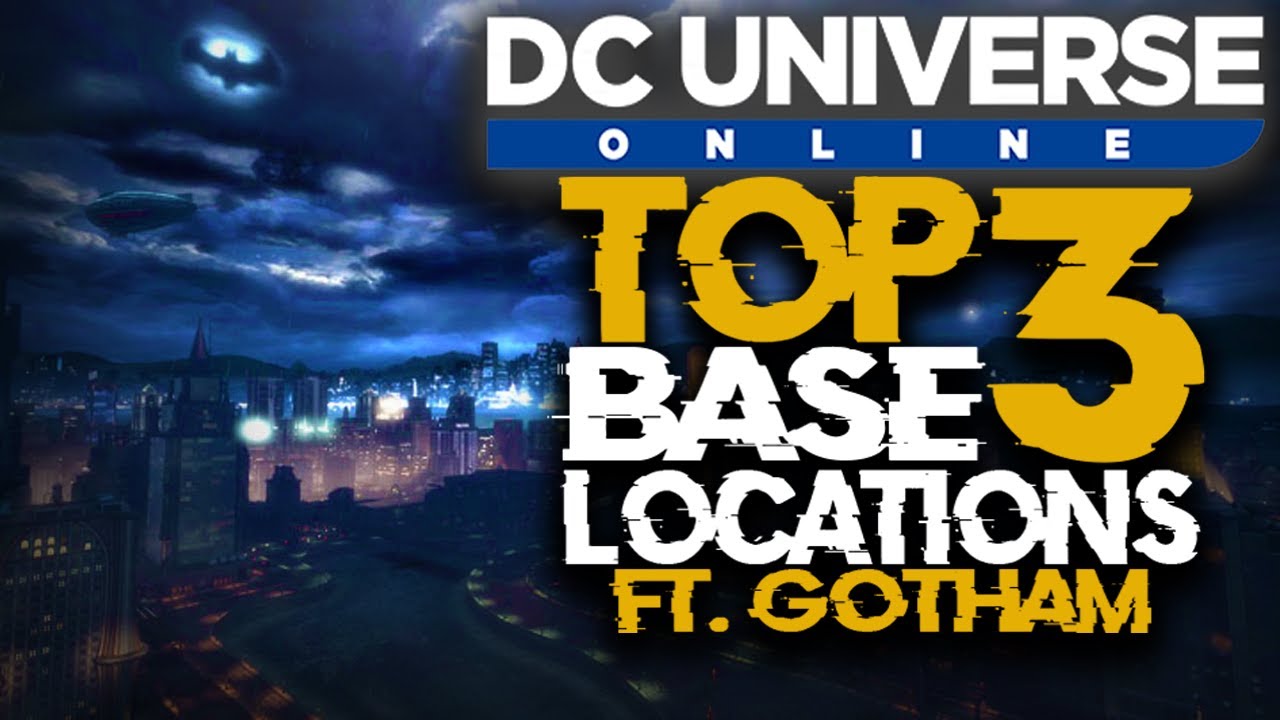 Три лучших места для баз в Готэме в DC UNIVERSE ONLINE