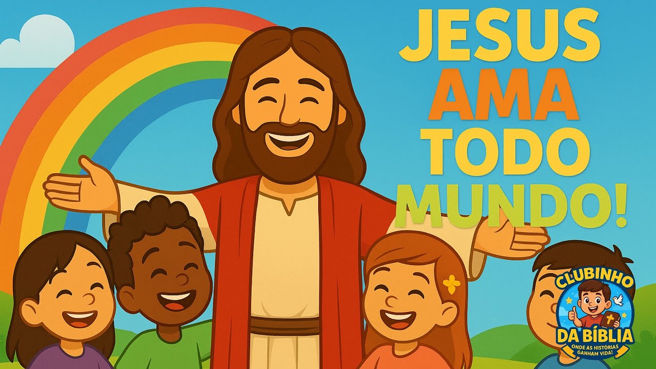 🎵 Jesus Ama Todo Mundo | M&uacute;sica Infantil Gospel com Jesus e Crian&ccedil;as &ndash; Clubinho da B&iacute;blia