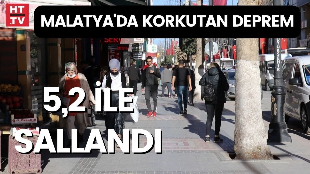 Malatya'da 5.2 b&uuml;y&uuml;kl&uuml;ğ&uuml;nde deprem... Bir&ccedil;ok ilden hissedildi