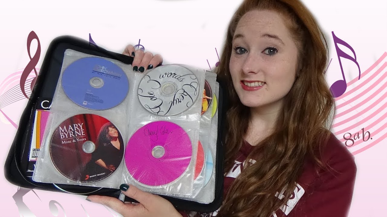ASMR Show & Tell! What's Inside My CD Music Folder! Quiet Video for Relaxation and Help with Sleep