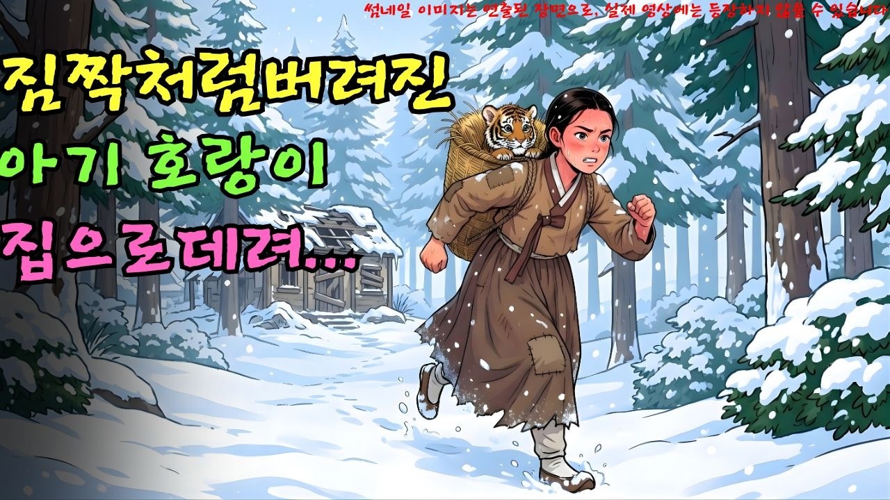 👌잠자기전 듣는 옛날이야기 1시|짐짝처럼 버려진 아기 호랑이, 집으로 데려간 소녀의 선택ㅣ옛날이야기 ㅣ민담 ㅣ오디오북ㅣ전설ㅣ설화 ㅣ야담